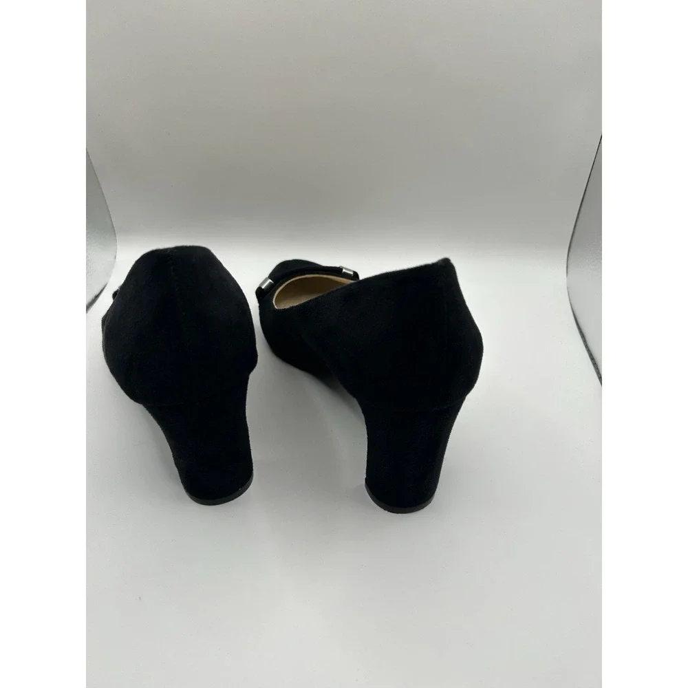 LifeStride Gianna Black Low Heel Pumps 9W Comfort Career Work Capsule‎ Church